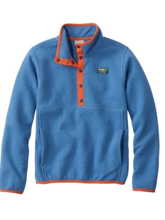 L.L. Bean Other - L.L. Bean Quarter Snap Quilted Pullover - Kids L (14-16),  fits adult size small
